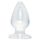 Cristallino - grande plug anale (trasparente)