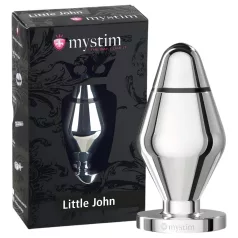 mystim Little John - piccolo plug anale elettrico (argento)