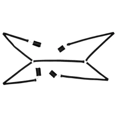 Bad Kitty - set di restrizioni da letto in peluche - 5 pezzi