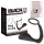 Black Velvets - plug anale con anello pene - silicone nero