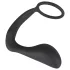 Black Velvets - plug anale con anello pene - silicone nero
