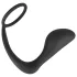 Black Velvets - plug anale con anello pene - silicone nero