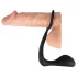 Black Velvets - plug anale con anello pene - silicone nero