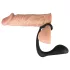 Black Velvets - plug anale con anello pene - silicone nero