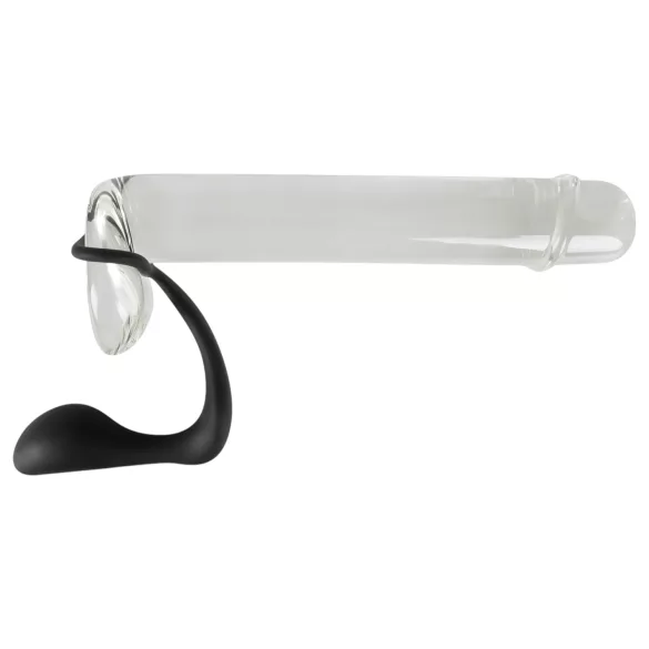 Black Velvets - plug anale con anello pene - silicone nero