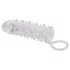 Crystal Skin - guaina pene con anello - trasparente