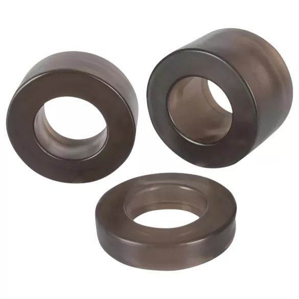 You2Toys - anello pene e testicoli con estensore - silicone grigio