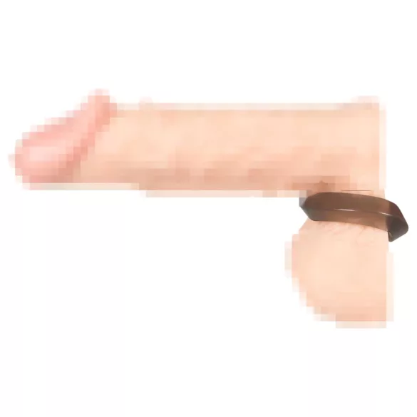 You2Toys - anello pene e testicoli con estensore - silicone grigio