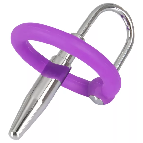 You2Toys - Anello in silicone per glande con dilatatore conico (lilla-argento)