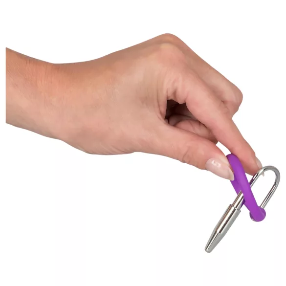 You2Toys - Anello in silicone per glande con dilatatore conico (lilla-argento)