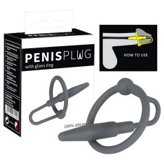   Penisplug - anello in silicone con dilatatore conico (grigio)