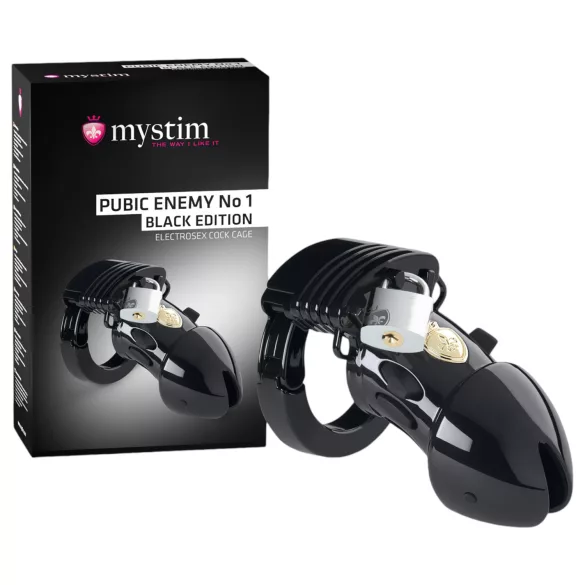 mystim Black Edition - gabbia pene elettrica - elettrostimolazione nera