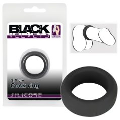 Black Velvet - anello spesso per pene (2,6 cm) - nero