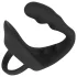 Black Velvets - dildo anale con anello pene e testicoli - silicone nero