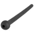Piss Play - dilatatore uretrale cavo in silicone - nero