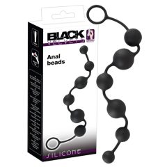 Bacchetta anale flessibile in velluto nero (nero)