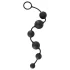 Black Velvets - dildo anale con 6 perle - silicone nero