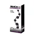 Black Velvets - dildo anale con 6 perle - silicone nero