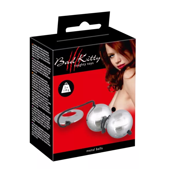 Bad Kitty - pallina vaginale - metallo argentato