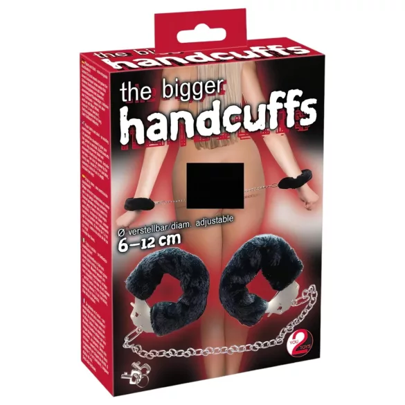 You2Toys - manette peluche con catena lunga - nero