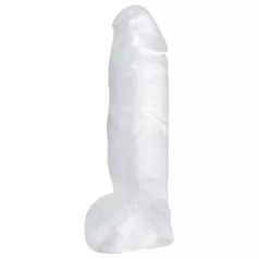 Dildo gigante cristallino trasparente