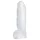 Dildo gigante cristallino trasparente