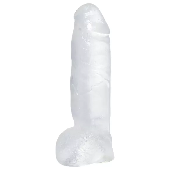 Dildo gigante cristallino trasparente