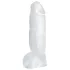 Dildo gigante cristallino trasparente