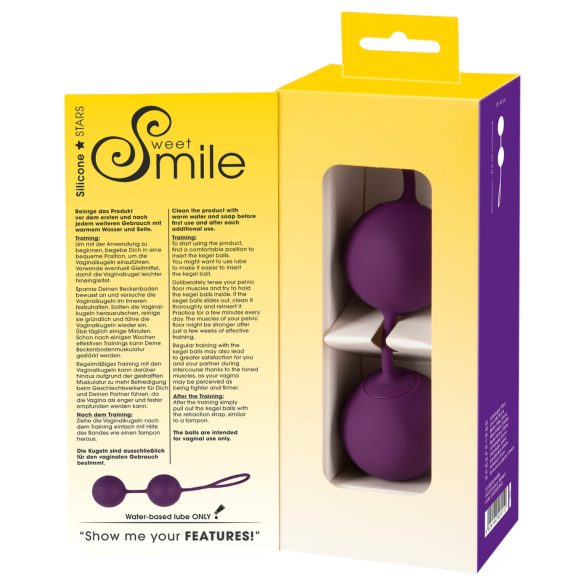 SMILE XXL Balls - pallina geisha gigante - silicone viola