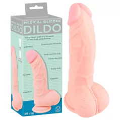   Medical - dildo realistico in silicone medico 20cm - color carne