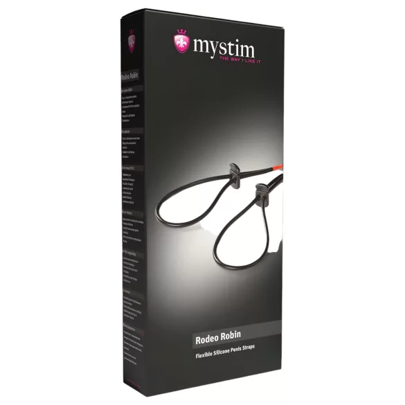 mystim Rodeo Robin - anello elettro pene e testicoli - silicone