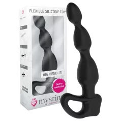  mystim Big Bend-it! - dildo anale elettrostimolatore a sfera - nero