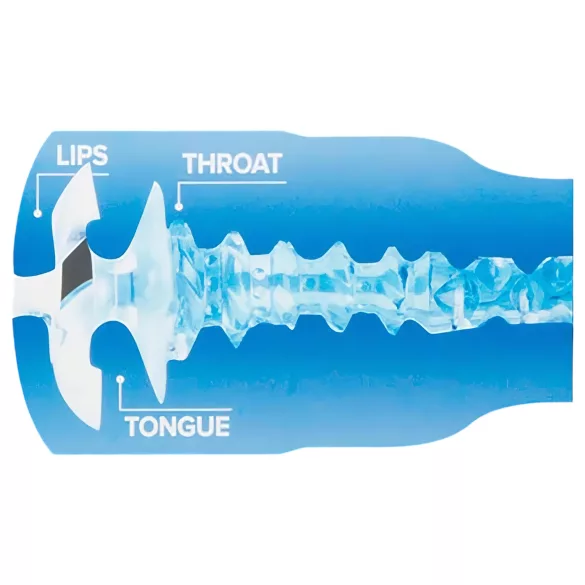 Fleshlight Turbo Thrust - masturbatore succhiante - silicone blu