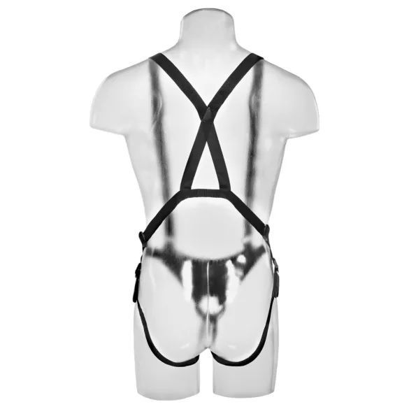 King Cock - Strap-on con dildo cavo indossabile con imbracatura 28cm