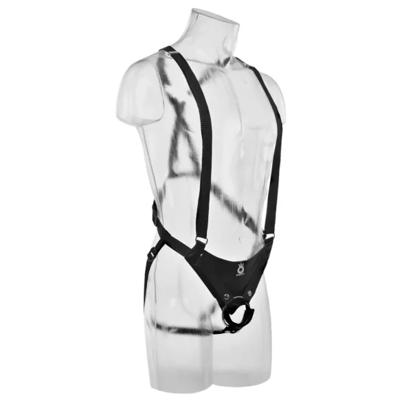 King Cock - Strap-on con dildo cavo indossabile con imbracatura 28cm