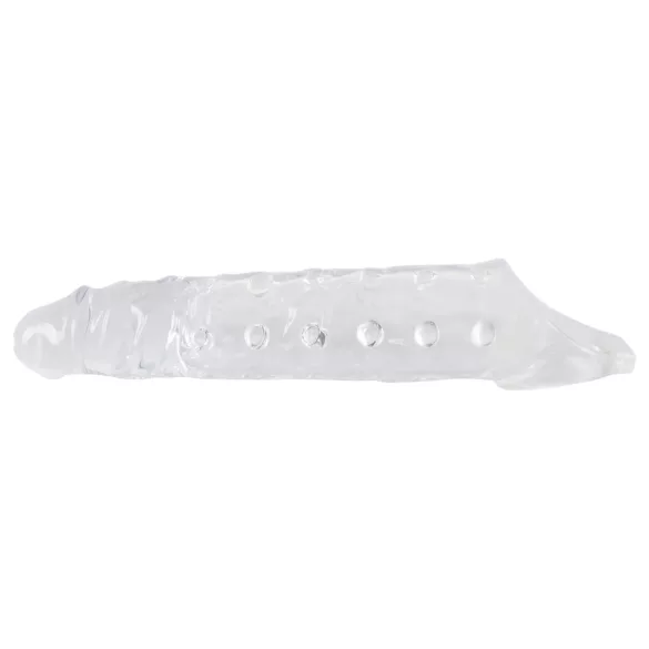 Crystal Skin - estensore pene con rilievi - trasparente