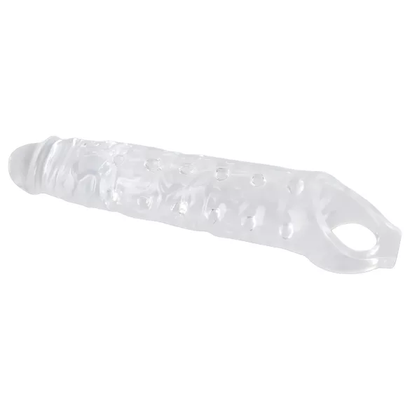 Crystal Skin - estensore pene con rilievi - trasparente