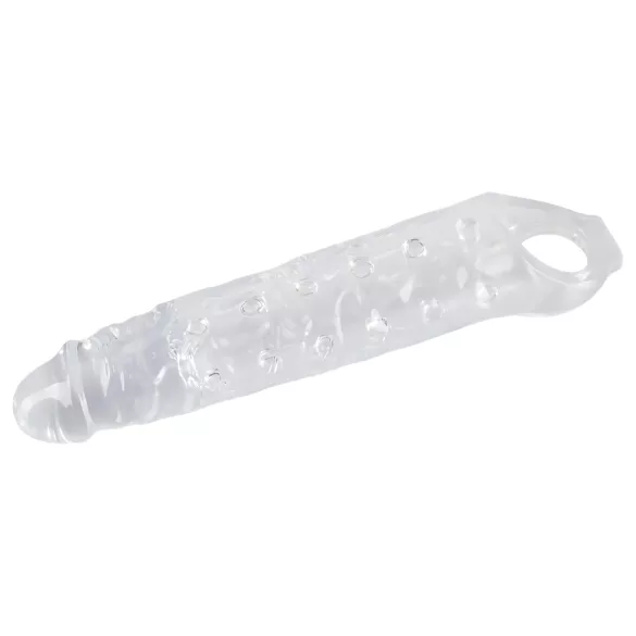 Crystal Skin - estensore pene con rilievi - trasparente