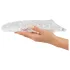 Crystal Skin - estensore pene con rilievi - trasparente