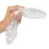 Crystal Skin - estensore pene con rilievi - trasparente