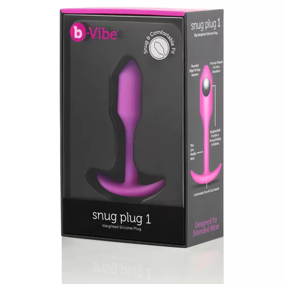 b-vibe - plug anale con peso interno 55g - rosa