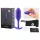 b-Vibe Snug Plug 2 - plug anale a doppia sfera (114 g, viola)