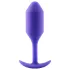 b-Vibe Snug Plug 2 - plug anale a doppia sfera (114 g, viola)