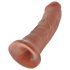 King Cock - dildo realistico 20 cm - colore scuro