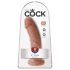 King Cock - dildo realistico 20 cm - colore scuro