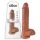 King Cock - dildo realistico grande con testicoli 25 cm - marrone