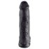 King Cock 12 testicoli grande dildo (30 cm) - nero