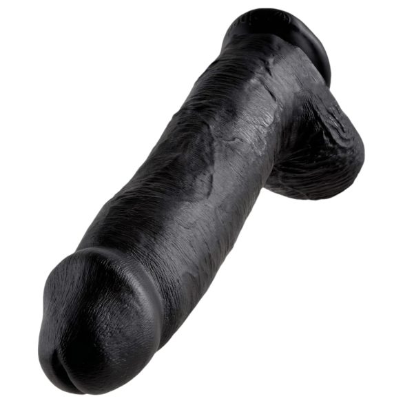 King Cock - dildo realistico grande con testicoli - 30 cm - nero