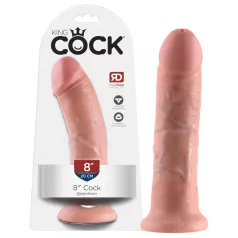 King Cock - dildo realistico 20 cm - pelle chiara