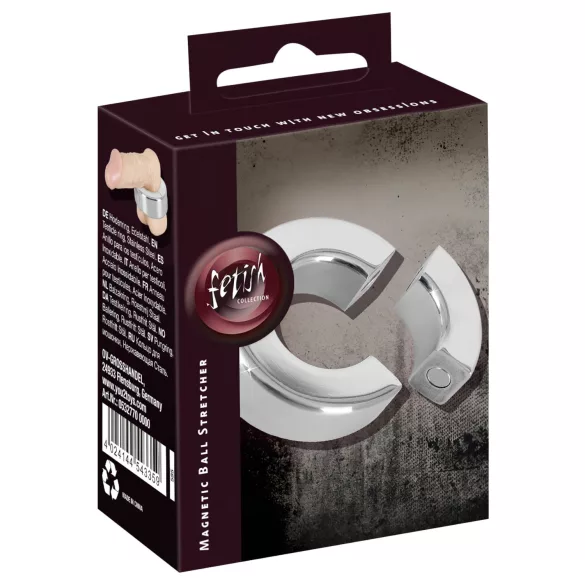 Sextreme - anello fallico magnetico pesante con pesi per testicoli 341g